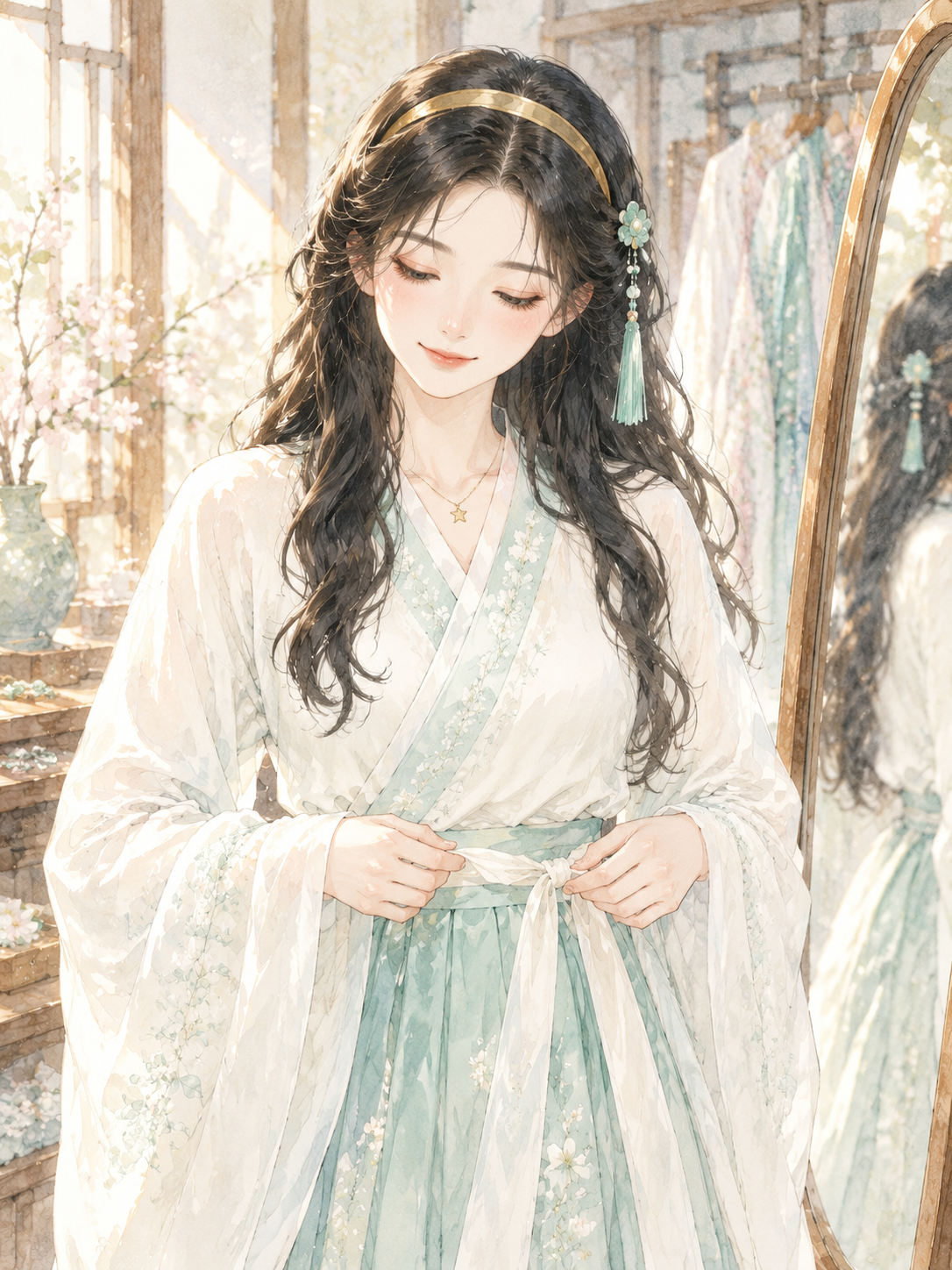 汉服园林春游
