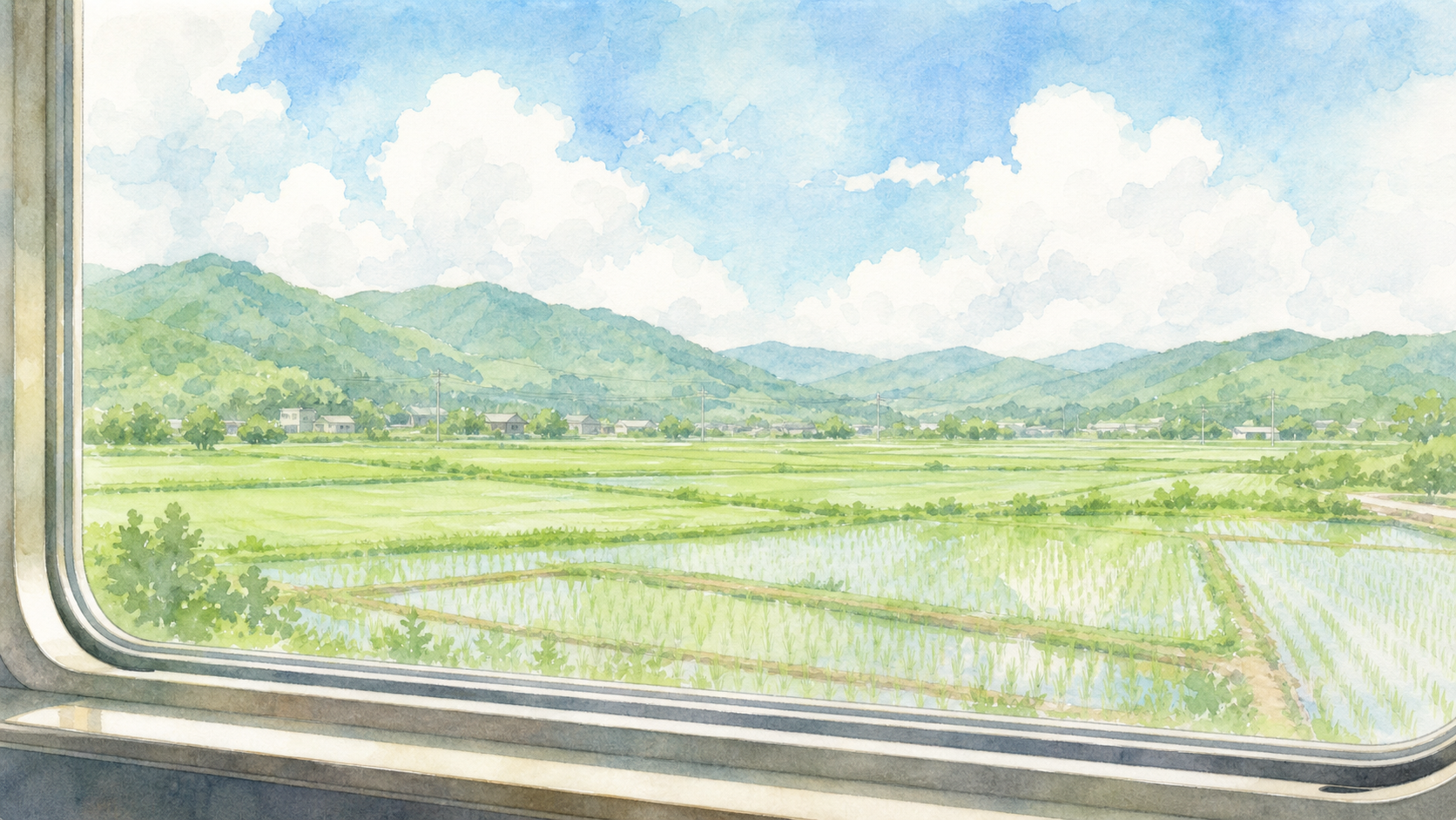 旅途车窗外风景